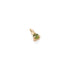 Three Claw Mini Tourmaline Pendant Charm in Yellow Gold